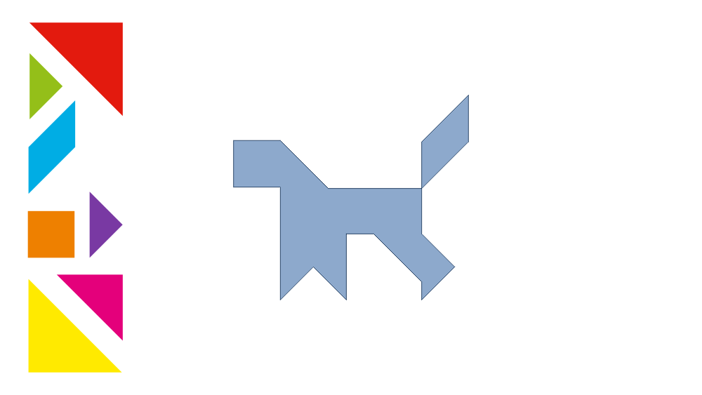 Tangram Dog Shadow