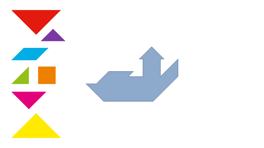Tangram Fishing Boat Shadow