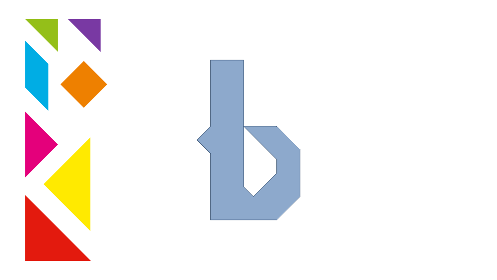 Tangram Letter b Shadow