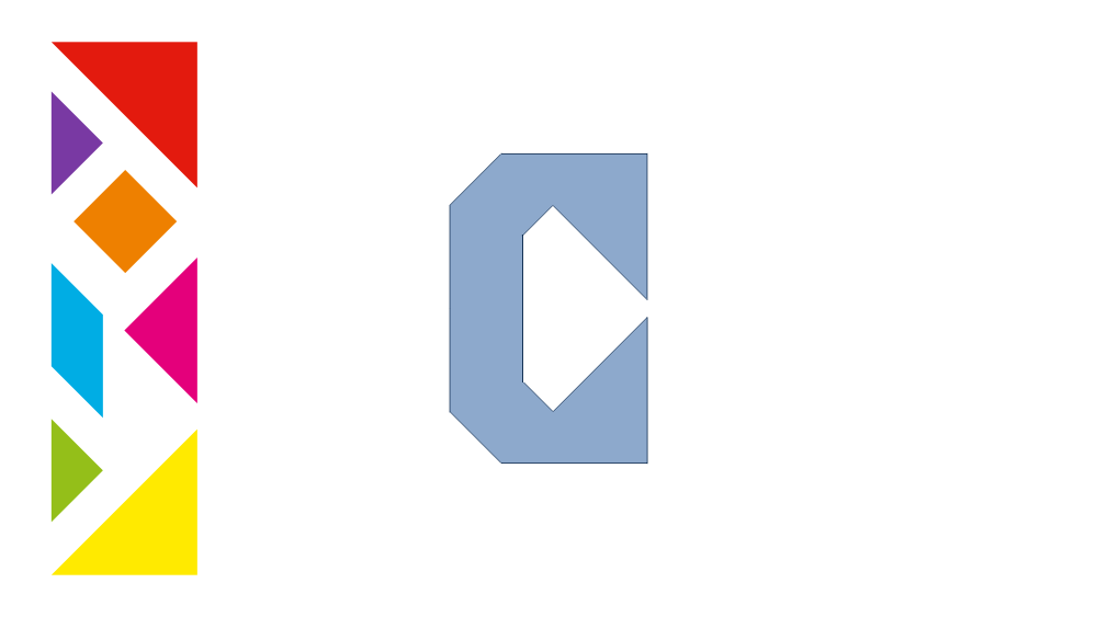 Tangram Letter C Shadow