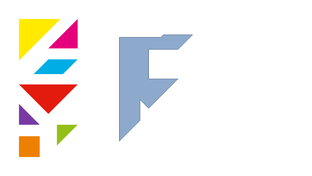 Tangram Letter F Shadow