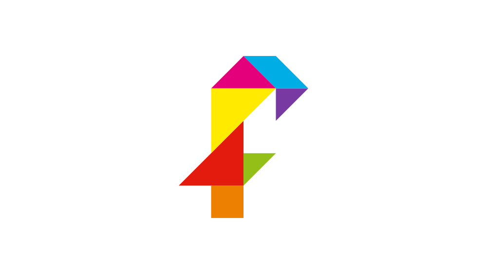 Tangram Letter f Solution