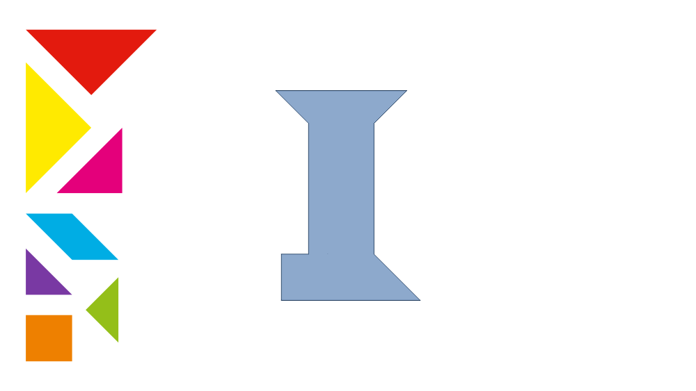 Tangram Letter I Shadow