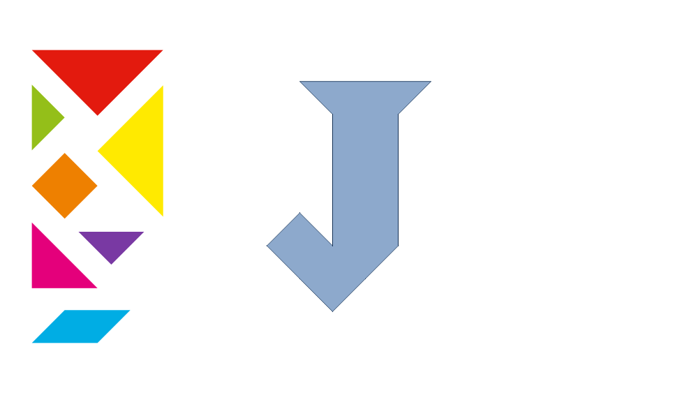 Tangram Letter J Shadow