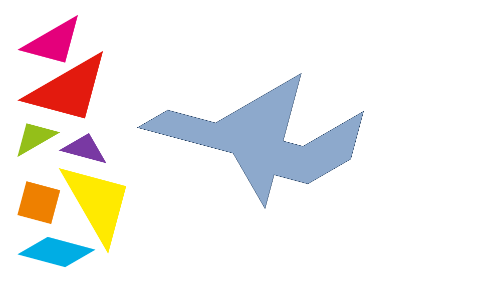 Tangram Plane Shadow