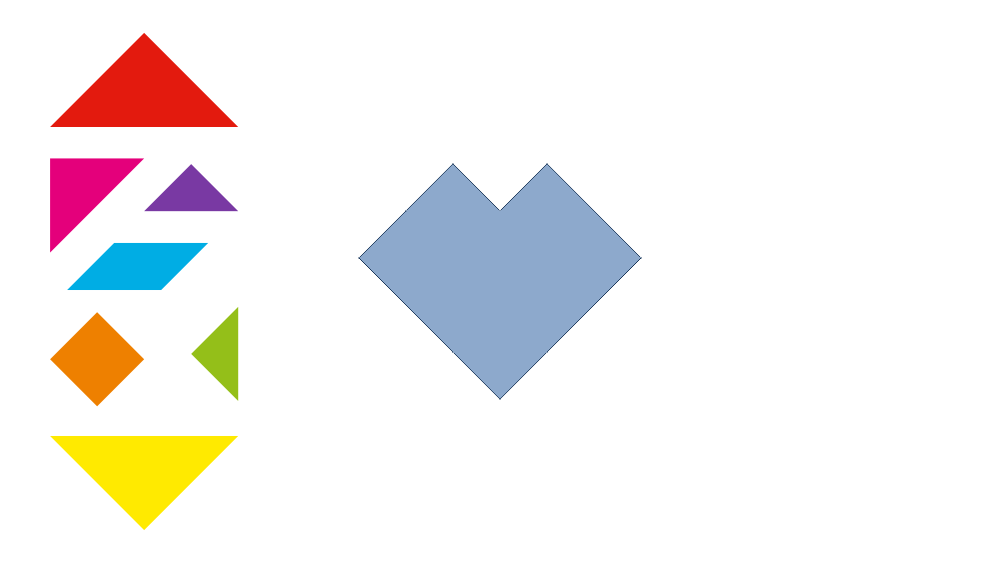 Tangram Heart Shadow