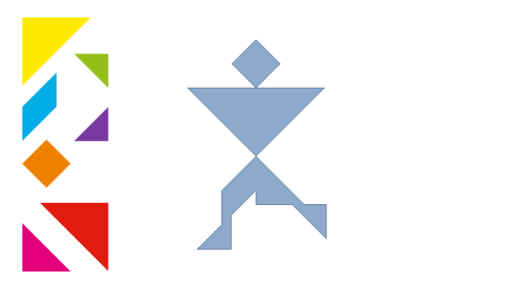 Tangram Dancer Shadow