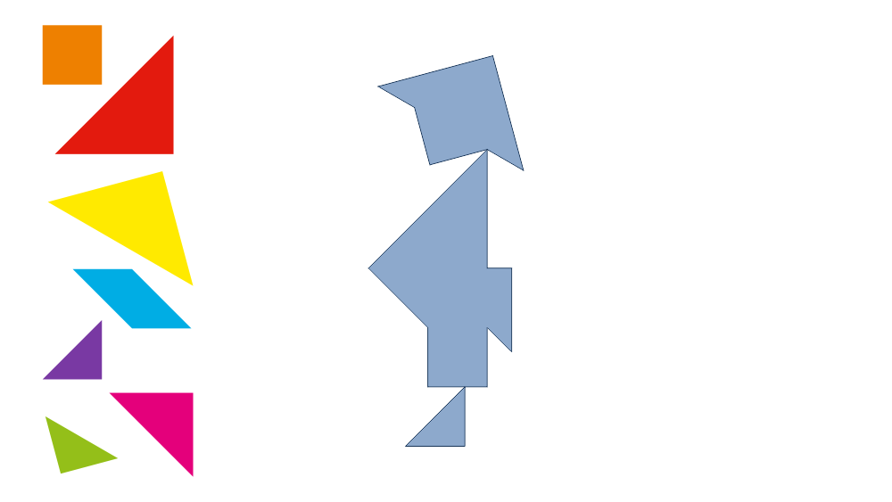 Tangram Standing Shadow