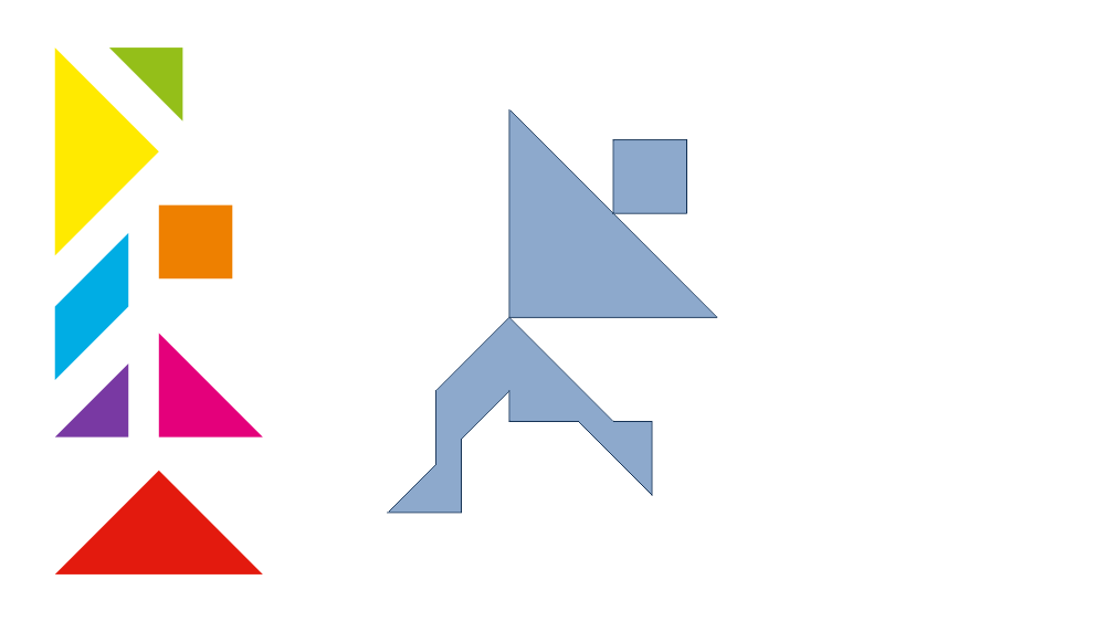 Tangram Dancer Shadow