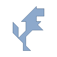 Tangram Lion