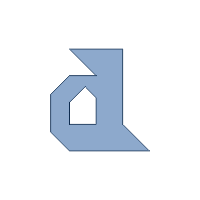 Tangram Letter a Lowercase