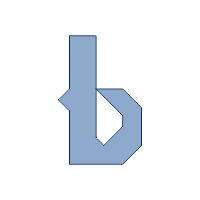 Tangram Letter b Lowercase