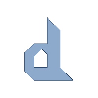 Tangram Letter d Lowercase