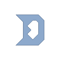 Tangram Letter D Uppercase