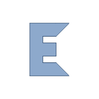 Tangram Letter E Uppercase