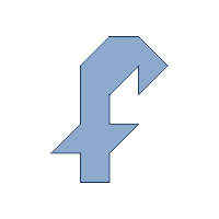 Tangram Letter f Lowercase