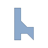 Tangram Letter h Lowercase