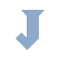 Tangram Letter J Uppercase