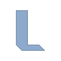 Tangram Letter l Lowercase